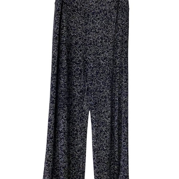 Software By Mark Singer Black with Silver Metallic Thread Wide Leg Pants… - Picture 6 of 10